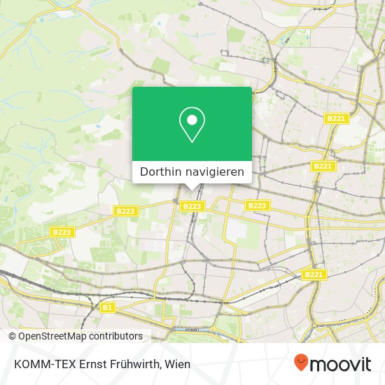 KOMM-TEX Ernst Frühwirth Karte