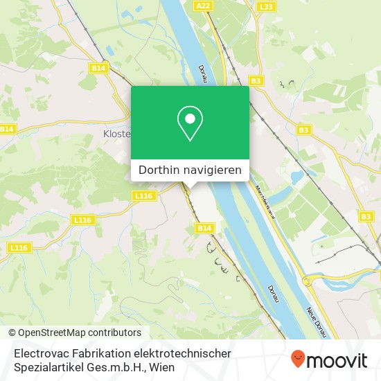 Electrovac Fabrikation elektrotechnischer Spezialartikel Ges.m.b.H. Karte