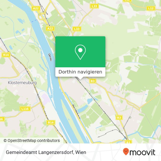 Gemeindeamt Langenzersdorf Karte