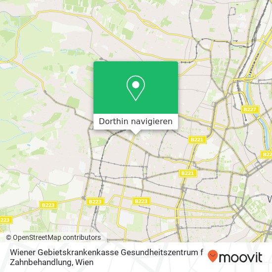 Wiener Gebietskrankenkasse Gesundheitszentrum f Zahnbehandlung Karte