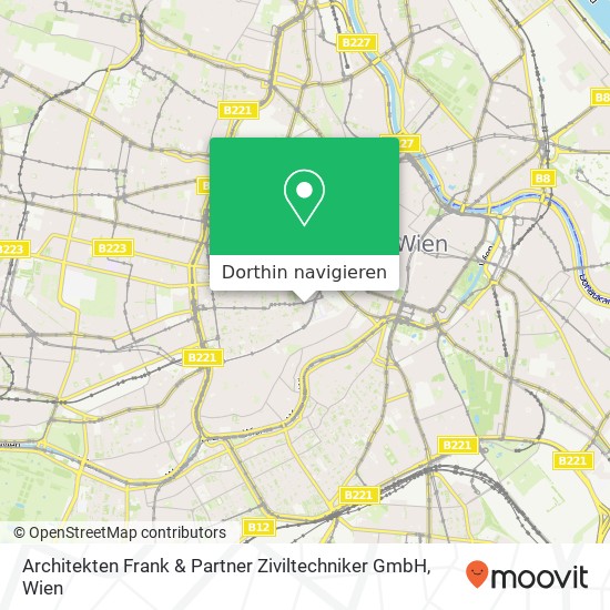 Architekten Frank & Partner Ziviltechniker GmbH Karte