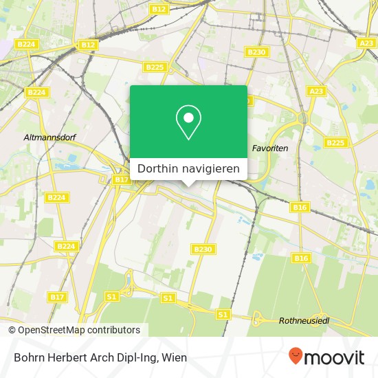 Bohrn Herbert Arch Dipl-Ing Karte
