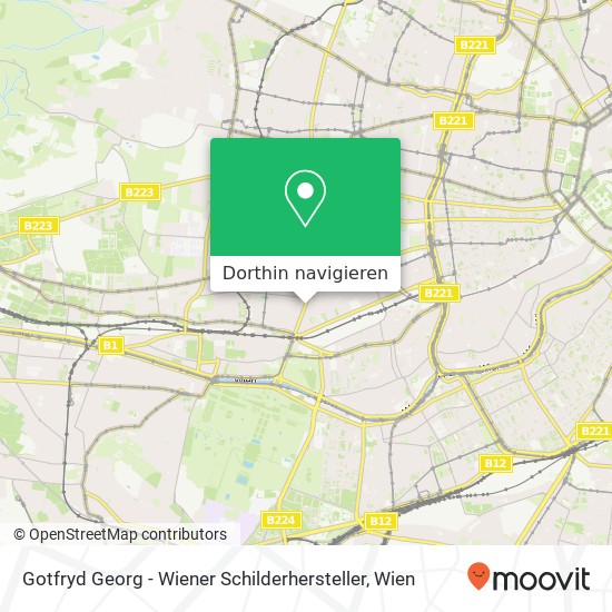 Gotfryd Georg - Wiener Schilderhersteller Karte