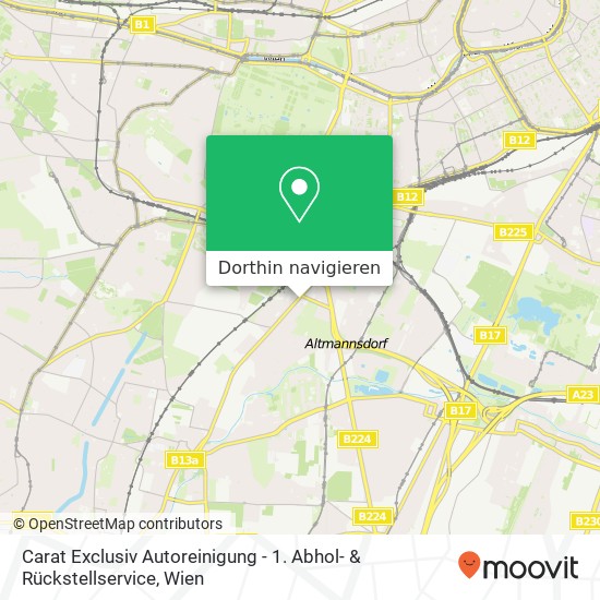 Carat Exclusiv Autoreinigung - 1. Abhol- & Rückstellservice Karte