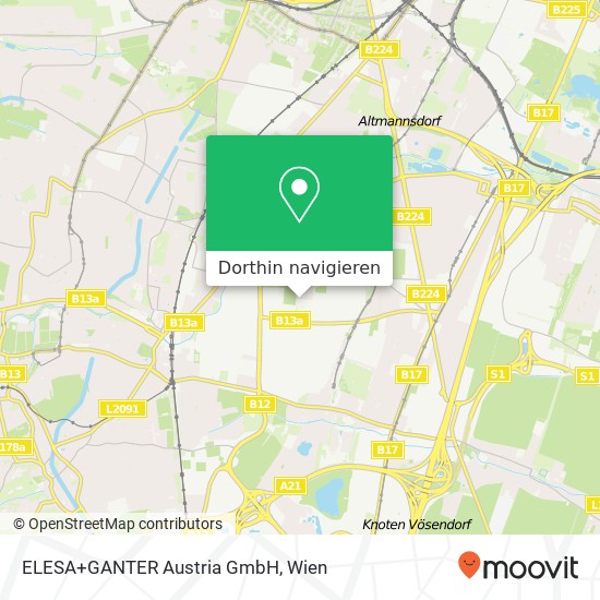 ELESA+GANTER Austria GmbH Karte