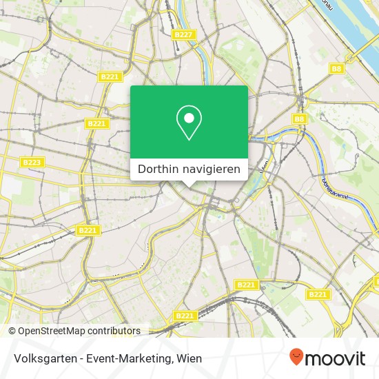 Volksgarten - Event-Marketing Karte