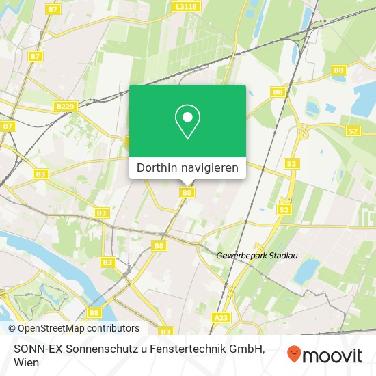 SONN-EX Sonnenschutz u Fenstertechnik GmbH Karte