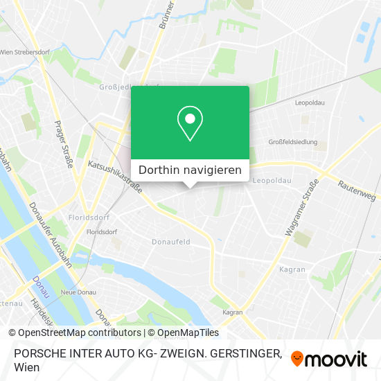 PORSCHE INTER AUTO KG- ZWEIGN. GERSTINGER Karte