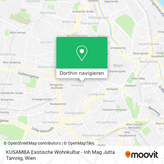 KUSAMBA Exotische Wohnkultur - Inh Mag Jutta Tamnig Karte
