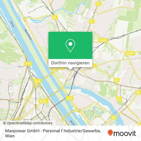 Manpower GmbH - Personal f Industrie / Gewerbe Karte
