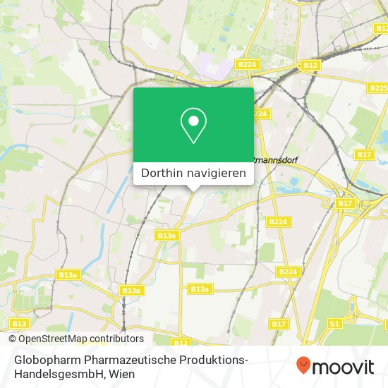 Globopharm Pharmazeutische Produktions- HandelsgesmbH Karte