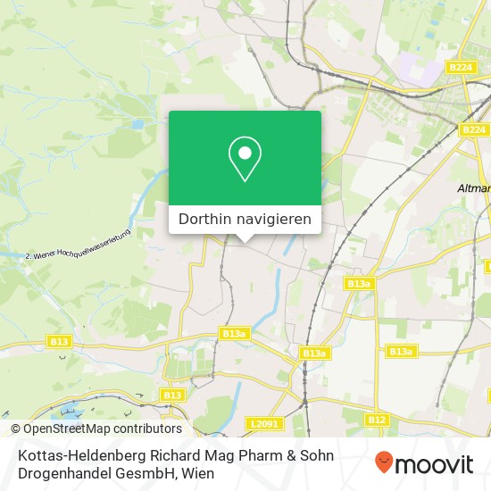 Kottas-Heldenberg Richard Mag Pharm & Sohn Drogenhandel GesmbH Karte