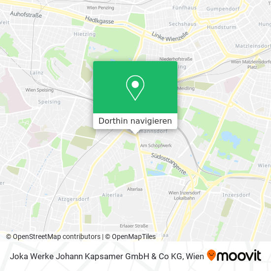 Joka Werke Johann Kapsamer GmbH & Co KG Karte