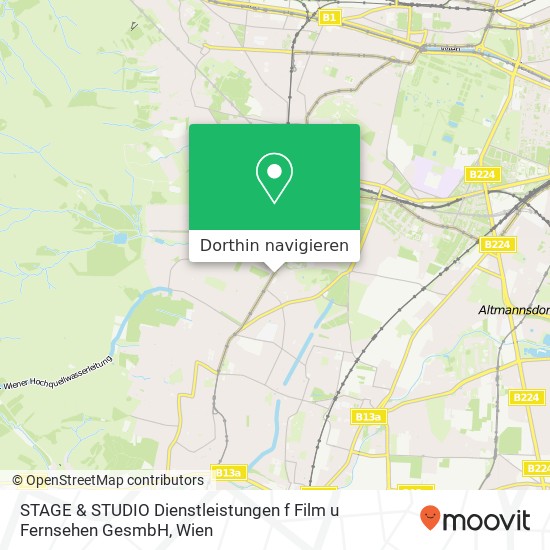 STAGE & STUDIO Dienstleistungen f Film u Fernsehen GesmbH Karte