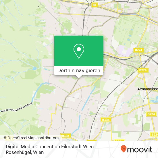 Digital Media Connection Filmstadt Wien Rosenhügel Karte