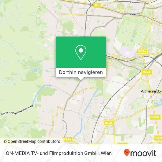 ON-MEDIA TV- und Filmproduktion GmbH Karte