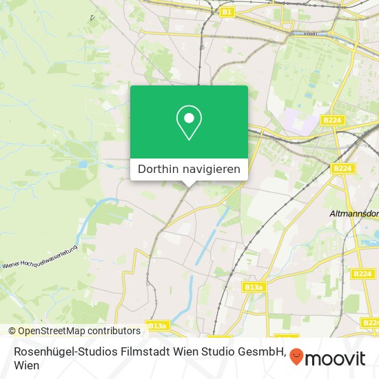 Rosenhügel-Studios Filmstadt Wien Studio GesmbH Karte
