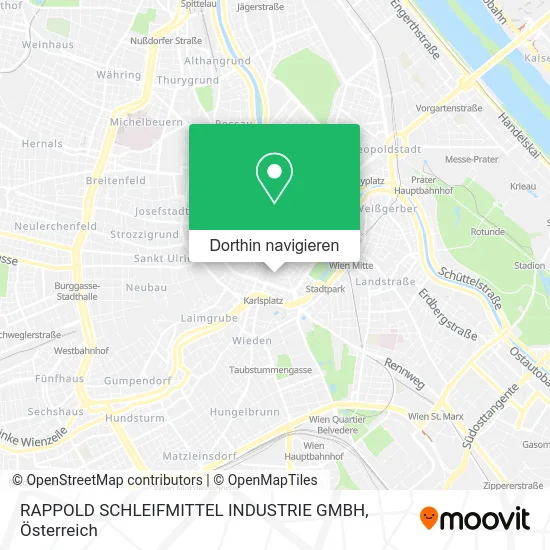 RAPPOLD SCHLEIFMITTEL INDUSTRIE GMBH Karte