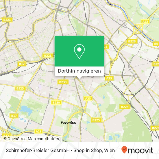 Schirnhofer-Breisler GesmbH - Shop in Shop Karte
