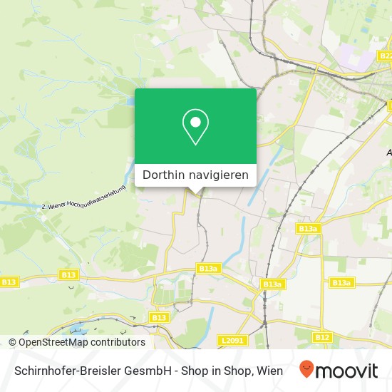Schirnhofer-Breisler GesmbH - Shop in Shop Karte