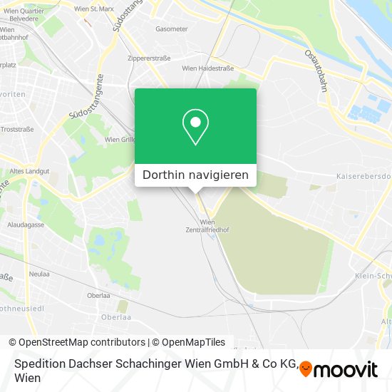 Spedition Dachser Schachinger Wien GmbH & Co KG Karte