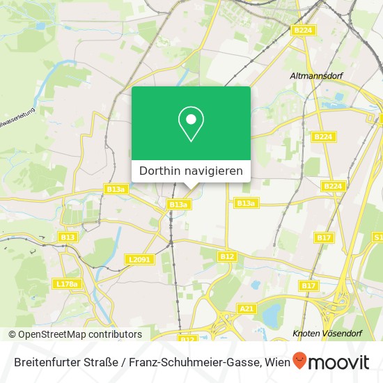 Breitenfurter Straße / Franz-Schuhmeier-Gasse Karte