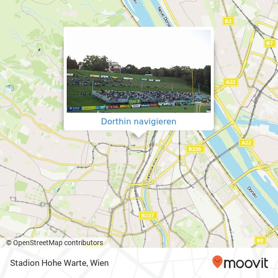 Stadion Hohe Warte Karte