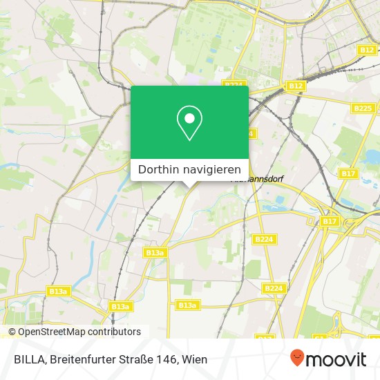 BILLA, Breitenfurter Straße 146 Karte