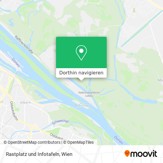 Rastplatz und Infotafeln Karte