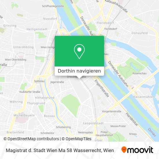 Magistrat d. Stadt Wien Ma 58 Wasserrecht Karte