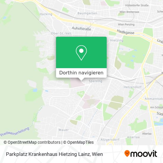 Parkplatz Krankenhaus Hietzing Lainz Karte