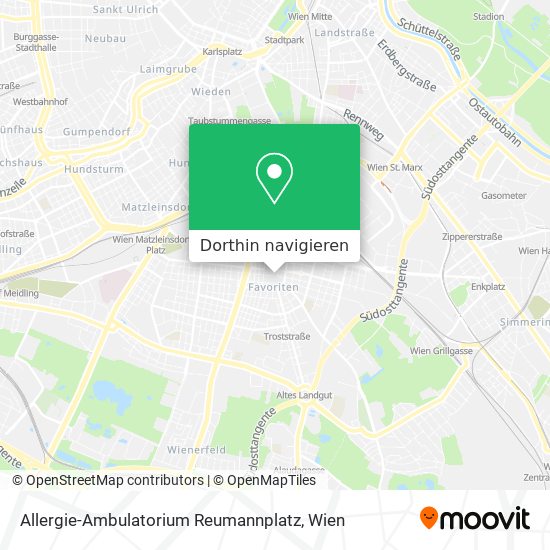 Allergie-Ambulatorium Reumannplatz Karte