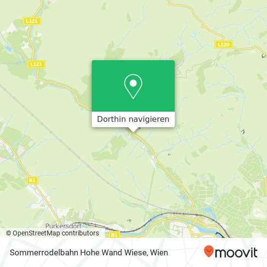 Sommerrodelbahn Hohe Wand Wiese Karte