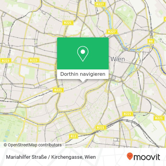 Mariahilfer Straße / Kirchengasse Karte