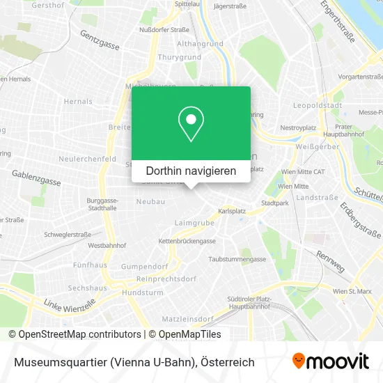 Museumsquartier (Vienna U-Bahn) Karte