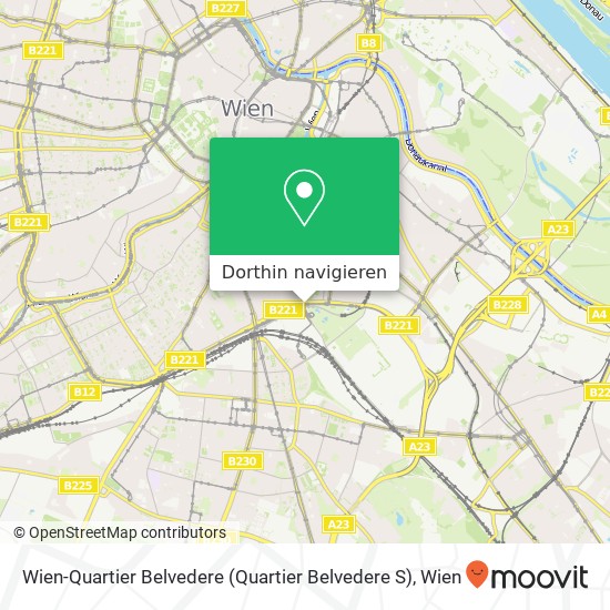 Wien-Quartier Belvedere (Quartier Belvedere S) Karte
