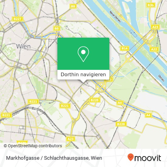 Markhofgasse / Schlachthausgasse Karte