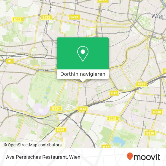 Ava Persisches Restaurant, Meidlinger Hauptstraße 1 1120 Wien Karte