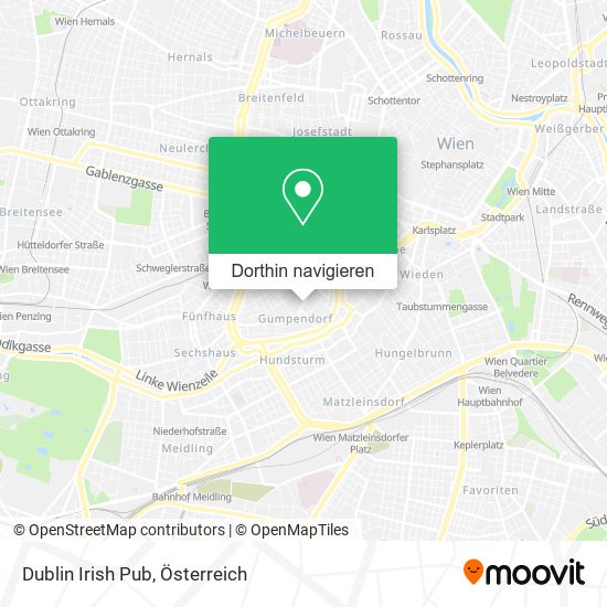 Dublin Irish Pub Karte
