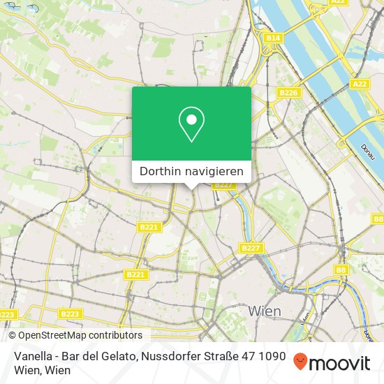 Vanella - Bar del Gelato, Nussdorfer Straße 47 1090 Wien Karte