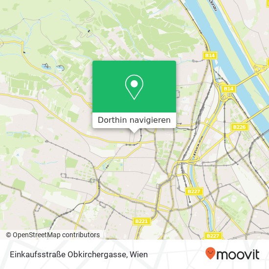 Einkaufsstraße Obkirchergasse Karte