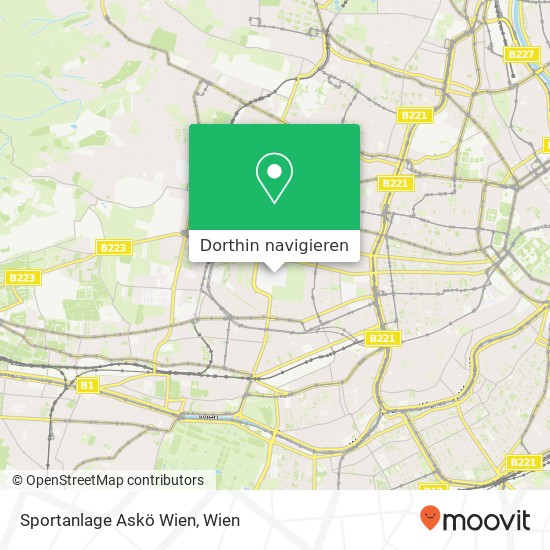 Sportanlage Askö Wien Karte
