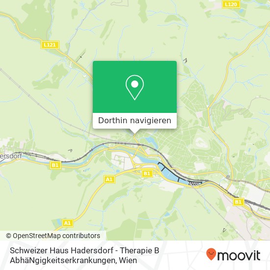 Schweizer Haus Hadersdorf - Therapie B AbhäNgigkeitserkrankungen Karte
