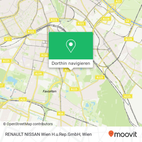 RENAULT NISSAN Wien H.u.Rep.GmbH Karte