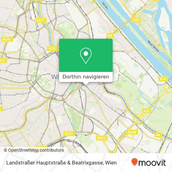 Landstraßer Hauptstraße & Beatrixgasse Karte