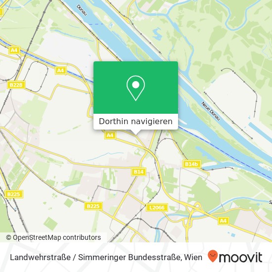 Landwehrstraße / Simmeringer Bundesstraße Karte