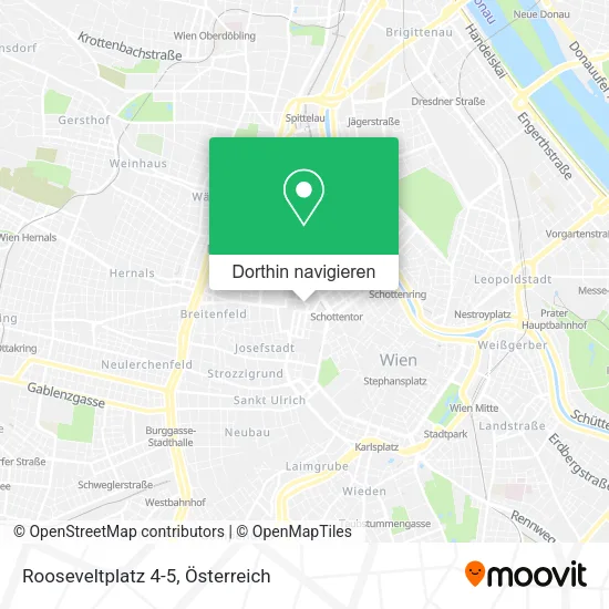 Rooseveltplatz 4-5 Karte