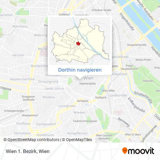 Wien 1. Bezirk Karte