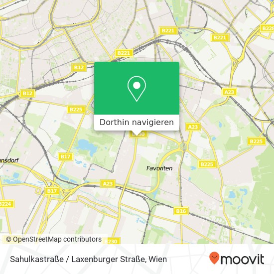 Sahulkastraße / Laxenburger Straße Karte