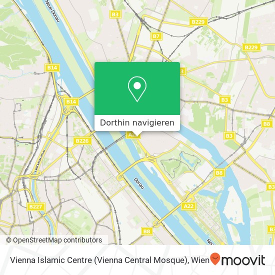 Vienna Islamic Centre (Vienna Central Mosque) Karte